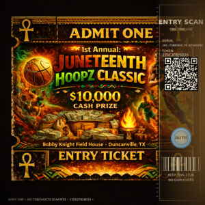 Home juneteenth ticket 900 unique scan